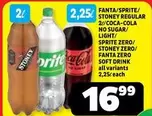 STONEY - FANTA/SPRITE/ REGULAR 2//COCA-COLA NO SUGAR/ LIGHT/ SPRITE ZERO/ ZERO/ FANTA ZERO SOFT DRINK