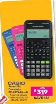 CASIO - Scientific Calculator FX-82ZA Plus II