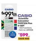 CASIO - Scientific Calculator FX991ZA Plus II-SDT