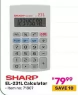 Sharp - EL-231L Calculator