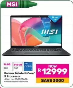 MSI - Modern 14 Intel® Core™ 17 Processor