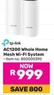 TP-LINK - AC1200 Whole Home Mesh Wi-Fi System