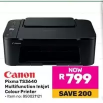 Canon - TS3640 Multifunction Inkjet Colour Printer
