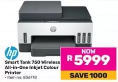 HP - Smart Tank 750 Wireless All-in-One Inkjet Colour Printer