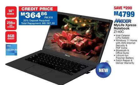 Mecer - MyLife Xpress Notebook Z140C