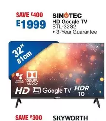 Sinotec - HD Google TV STL-32G2