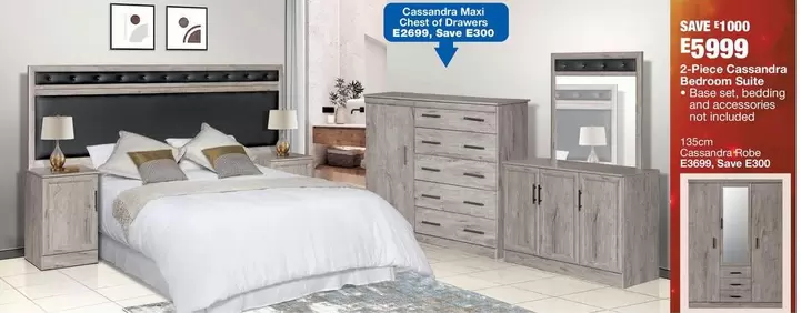 2-Piece Cassandra Bedroom Suite