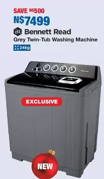 Grey Twin-Tub Washing Machine