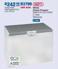 Defy - Chest Freezer DMF470 CF210HC