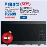 Defy - Microwave Oven DMO143