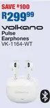 Volkano - Pulse Earphones VK-1164-WT