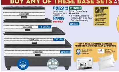 Restonic - 91cm Symphony Base Set