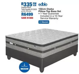 Edblo - 152cm Osaka Pillow-Top Base Set