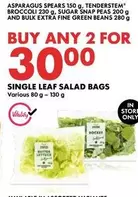 SINGLE LEAF SALAD BAGS