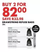 DRAWSTRING REFUSE BAGS