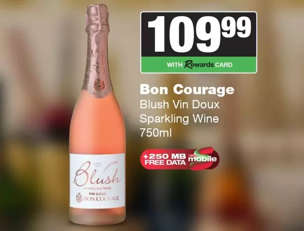Bon Courage - Blush Vin Doux Sparkling Wine