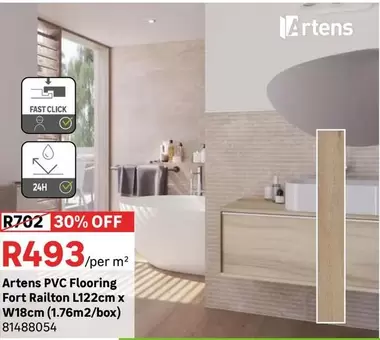 Artens - Pvc Plank Clic Art Fort Railton 18x122cm