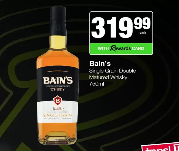 Bain's - Single Grain Double Matured Whisky