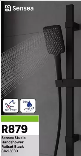 Sensea - Studio Handshower Railset Black