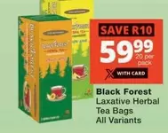 Laxative Herbal Tea Bags