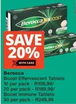 berocca - Boost Effervescent Tablets, Boost Immune Tablets