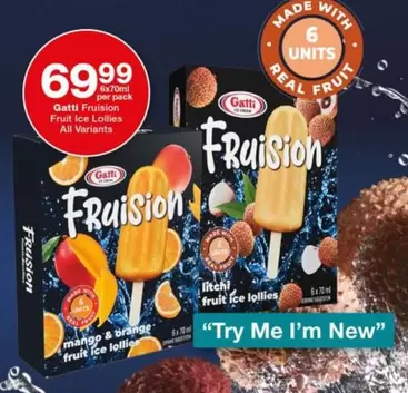 Mango - Fruision Fruit Ice Lollies All Variants