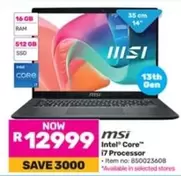 MSI - Intel® Core™ i7 Processor