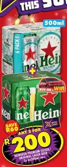 Heineken - PREMIUM SILVER/ ORIGINAL LAGER BEER