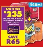 Mango - PUNCH TEQUILA SUNRISE/PEACH MANGO SPIRIT COOLER