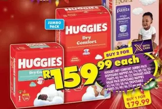 Huggies - Dry Comfort Jumbo Pack