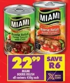 Miami - BOERIE RELISH