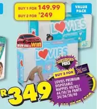 Lovies - PREMIUM DISPOSABLE NAPPIES