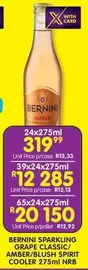 Bernini - SPARKLING GRAPE CLASSIC/ AMBER/BLUSH SPIRIT COOLER