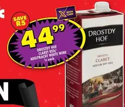 Drostdy Hof - CLARET RED/ ADELPRACHT WHITE WINE