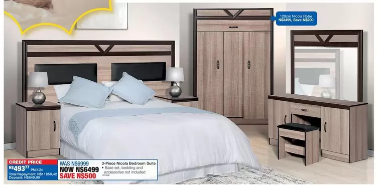 Total - 4-Piece Monza Bedroom Suite