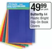 A4 Plastic Bright Slip-On Book Covers