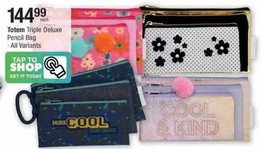 Deluxe - Triple  Pencil Bag