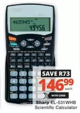 Sharp - EL-531WHB Scientific Calculator