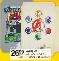Avengers - A4 Book Jackets