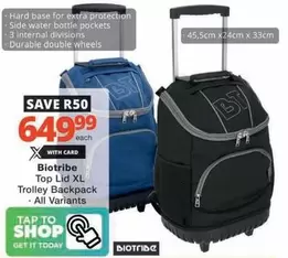 Today - Top Lid XL Trolley Backpack