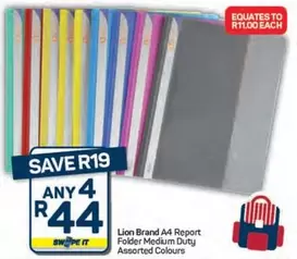 Lion - A4 Report Folder Medium Duty