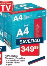 A4 White Photocopy Paper Box