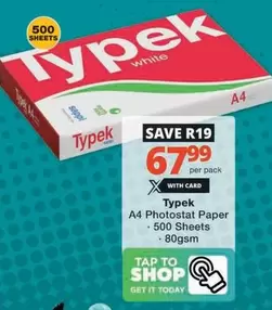 Typek - A4 Photostat Paper