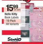 Hello Kitty - Book Labels