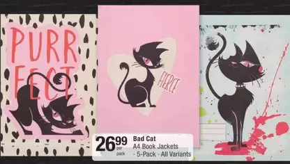 CAT - Bad Cat A4 Book Jackets