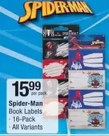 Spiderman - Book Labels
