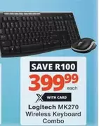 Logitech - MK270 Wireless Keyboard Combo