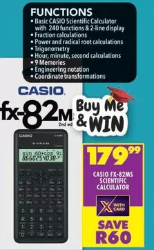 CASIO - FX-82MS Scientific Calculator
