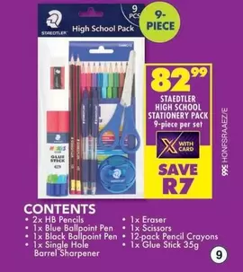 STAEDTLER - HIGH SCHOOL STATIONERY PACK