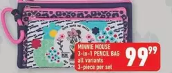Minnie Mouse - 3-in-1 PENCIL BAG